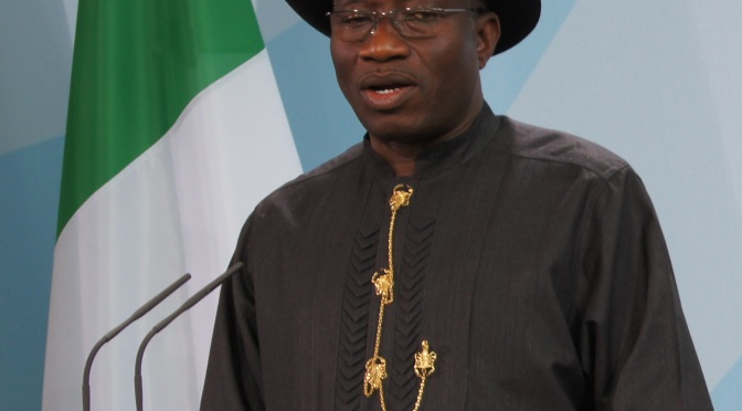 The official statement by president Jonathan after the announcement of the results of presidential election